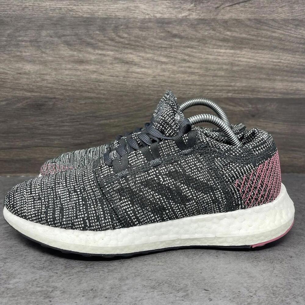 Adidas Pureboost Go Sneakers Womens Size 8 Black Running Shoes B75667